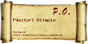 Pásztori Olimpia névjegykártya